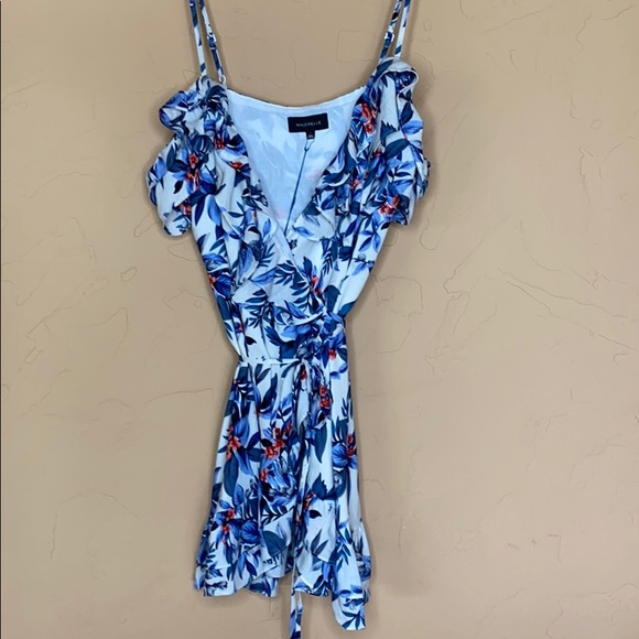 NWT Revolve x Majorelle Floral Print Mini Wrap Dress - Picture 9 of 15
